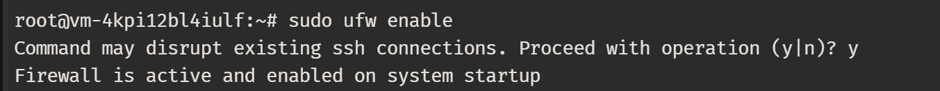 ufw防火墙阻止别人扫描并使用自己vps