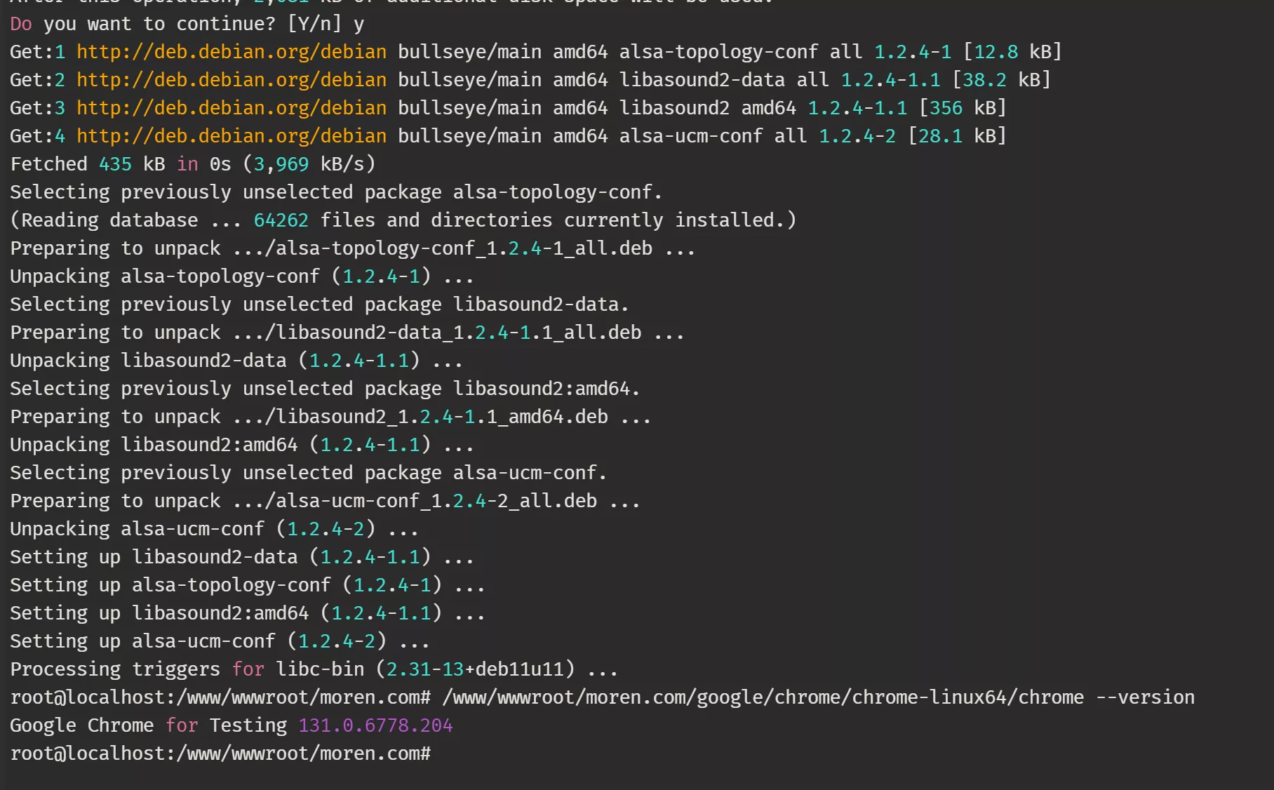 在Linux下使用python3及安装selenium+google-chrome